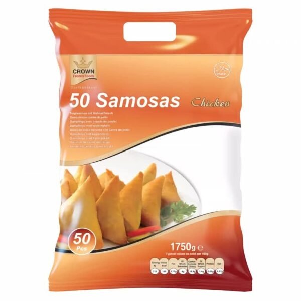 Crown 50 Chicken Samosas 1750g