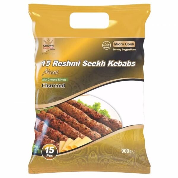 Crown 15 Meat Reshmi Seekh Kebabs 900g